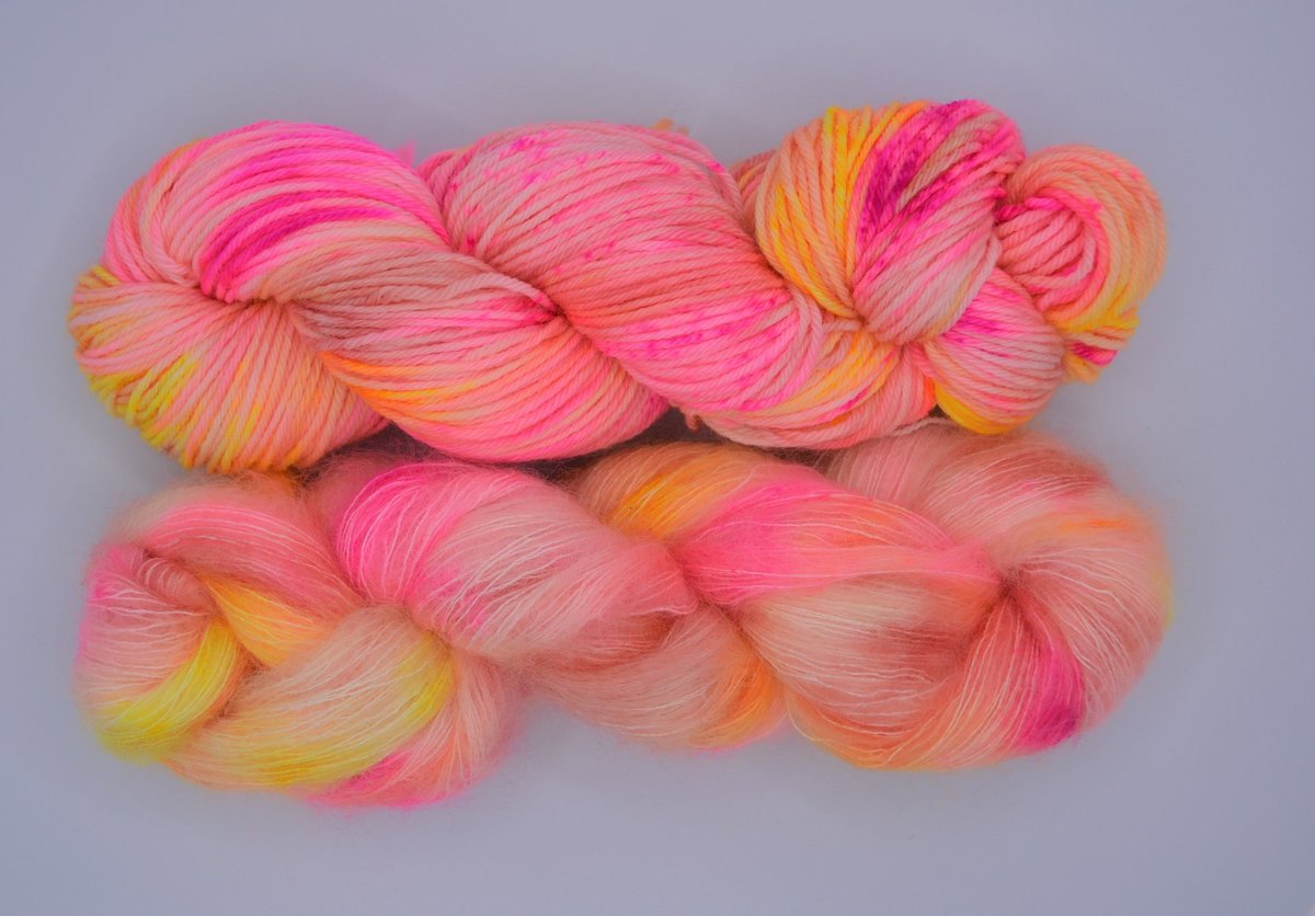 Super Kid Mohair Silk – Lace Yarn "Pop Rocks"