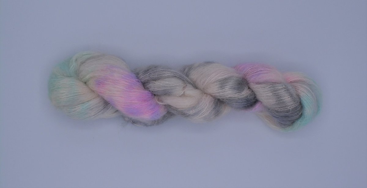 Baby Suri Alpaca Silk Cloud Mini Skein "1986"