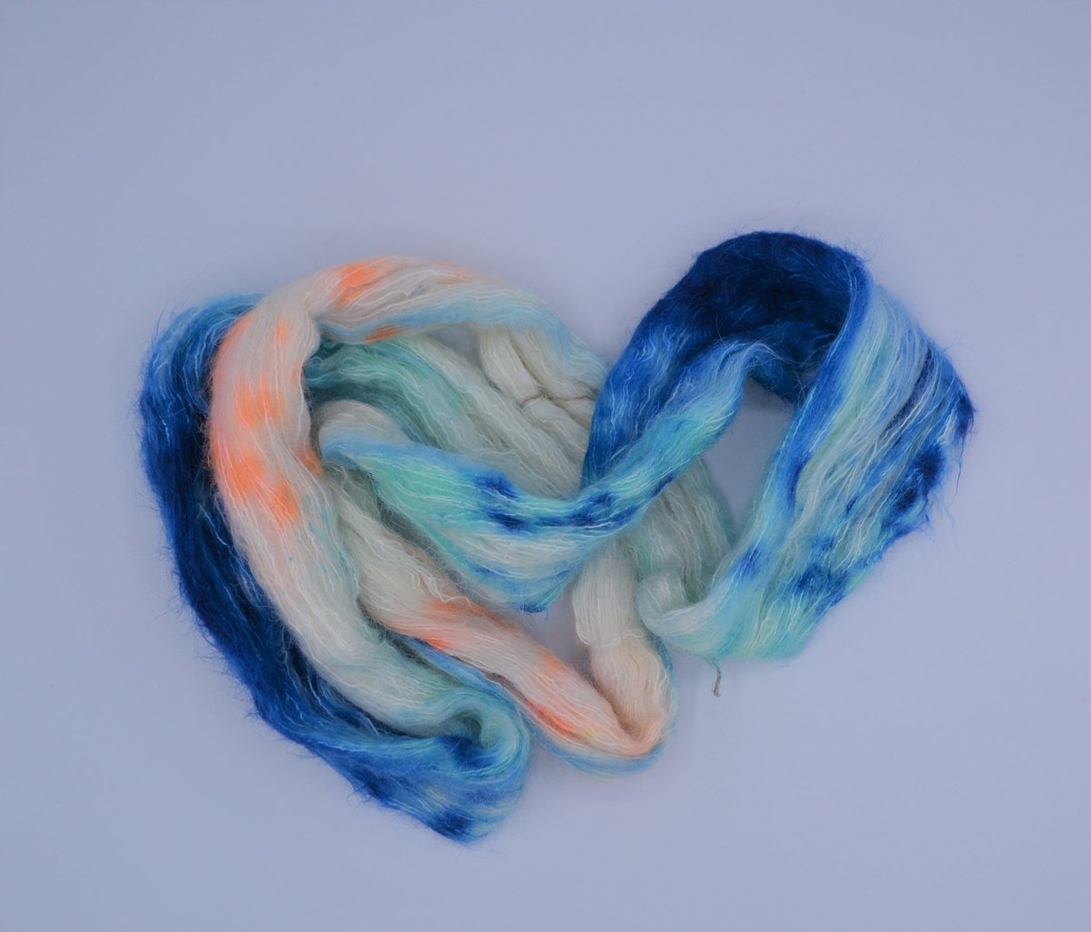 Baby Suri Alpaca Silk Cloud Mini Skein "Koi"