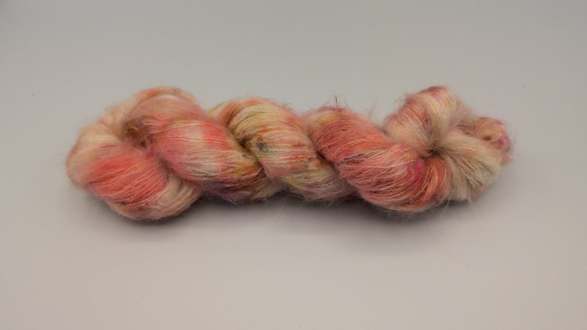 Baby Suri Alpaca Silk Cloud Mini Skein "Poem"