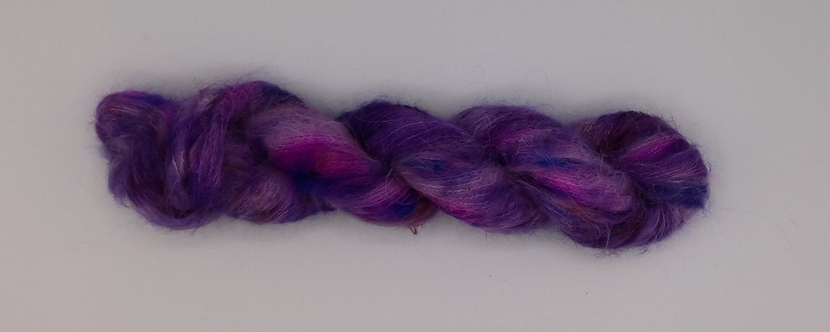 Baby Suri Alpaca Silk Cloud Mini Skein "Geode"