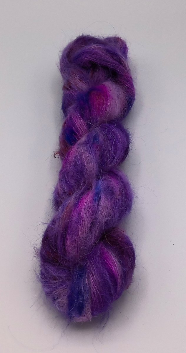 Baby Suri Alpaca Silk Cloud Mini Skein "Geode"