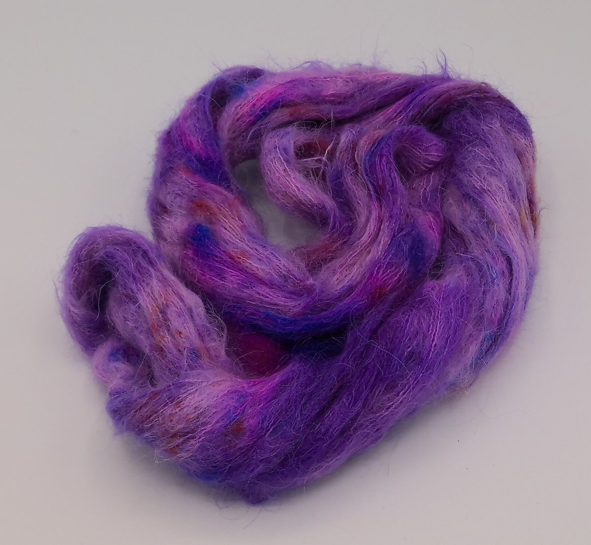 Baby Suri Alpaca Silk Cloud Mini Skein "Geode"