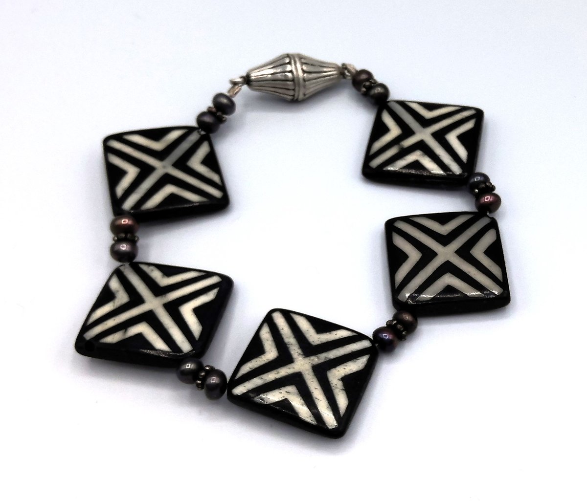 Geometric Inlay Bracelet