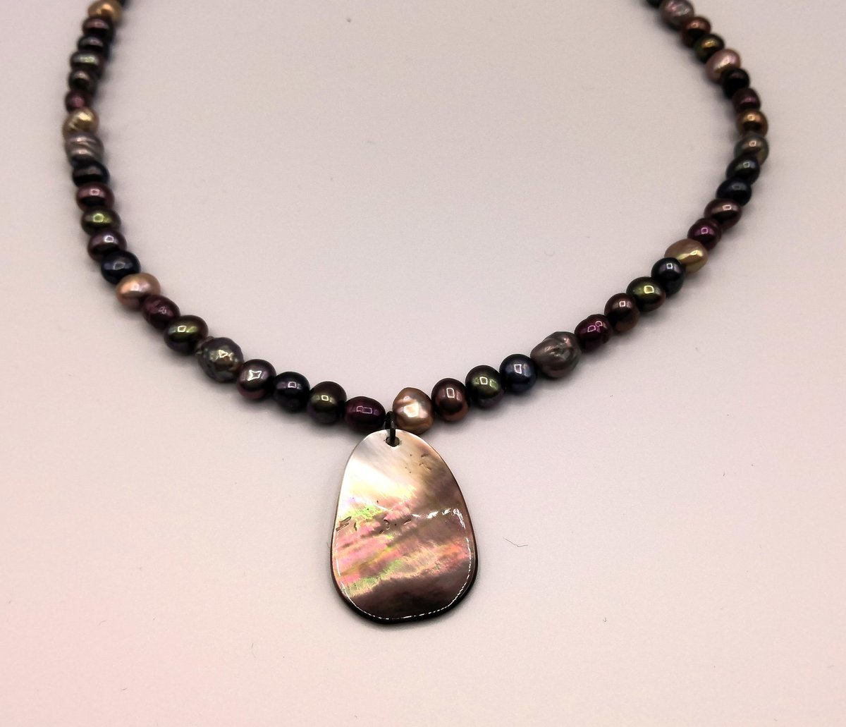 Rainbow Pearl necklace