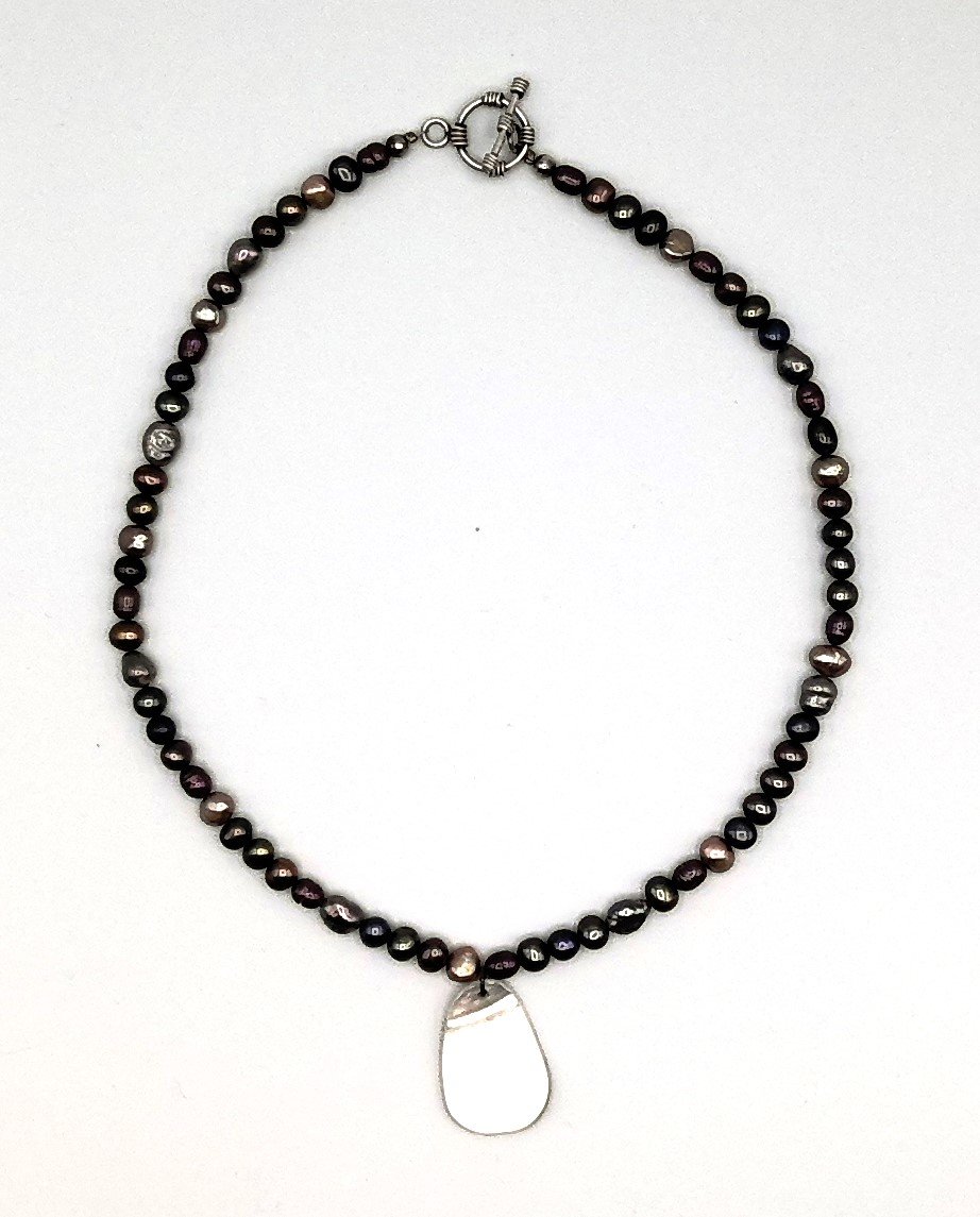 Rainbow Pearl necklace
