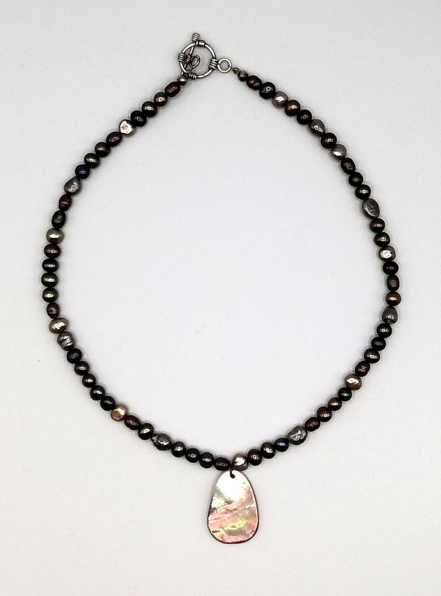 Rainbow Pearl necklace