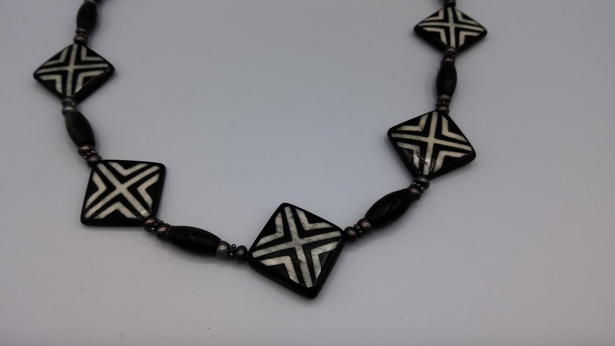Geometric Inlay Necklace