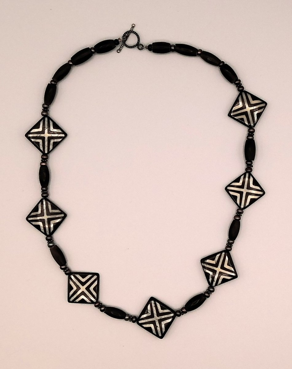 Geometric Inlay Necklace
