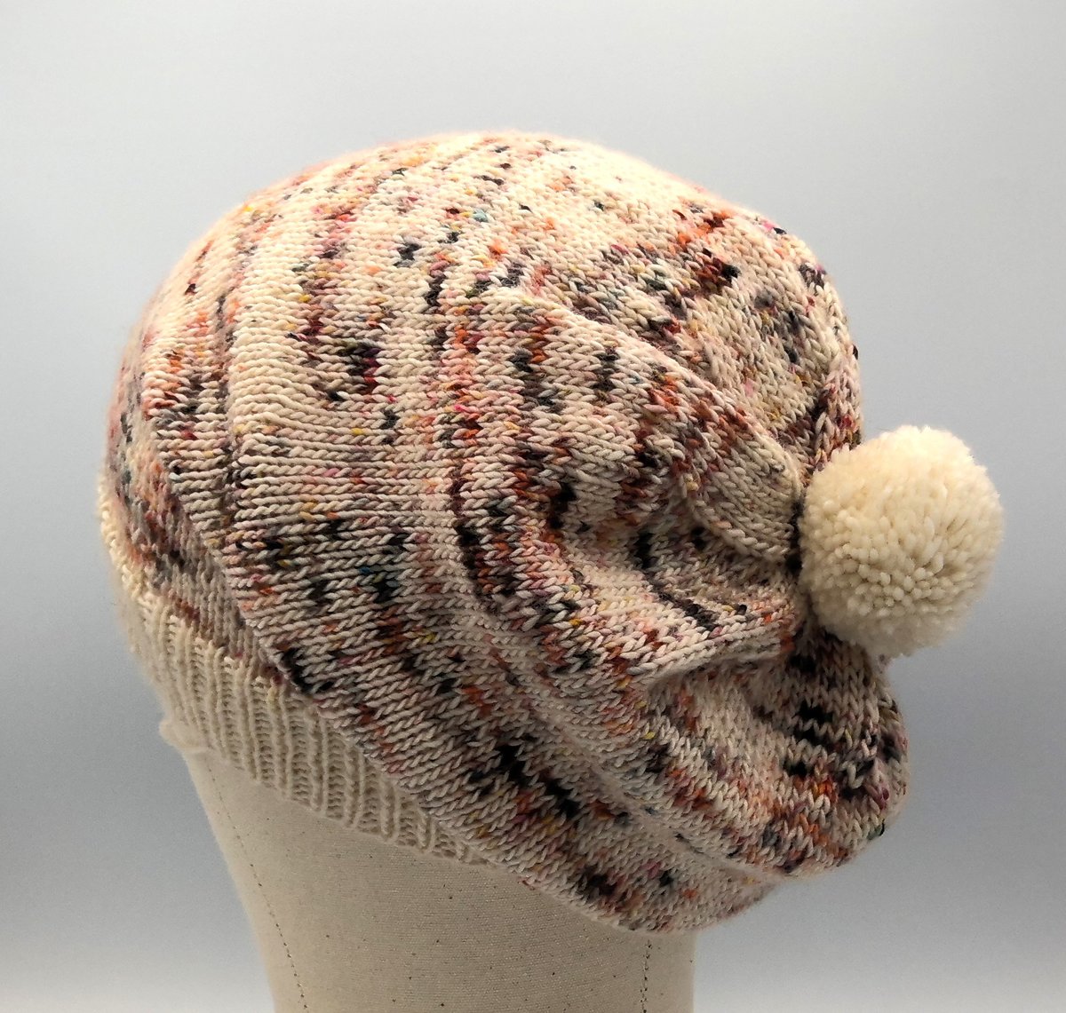 Hand-knit Slouchy Beanie - Superwash Merino