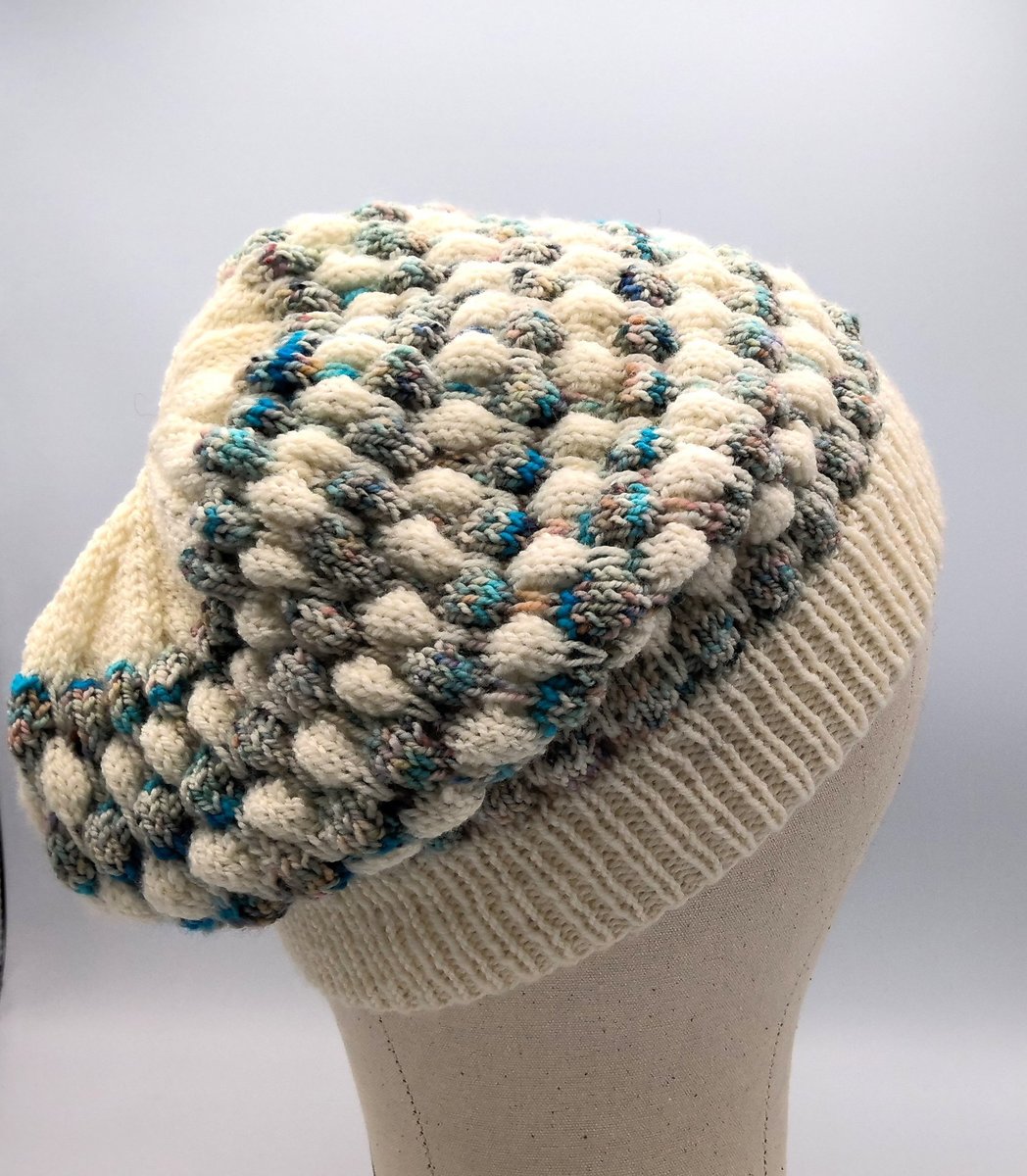 Knit Bubble Beanie - Superwash Merino