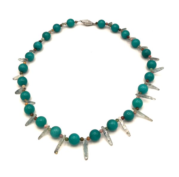 Glass Labradorite deco Necklace