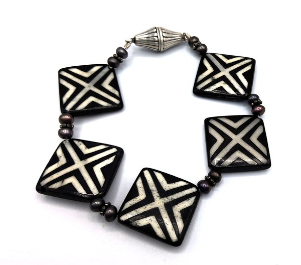 Geometric Inlay Bracelet