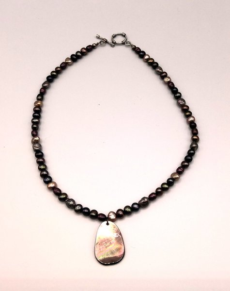 Rainbow Pearl necklace