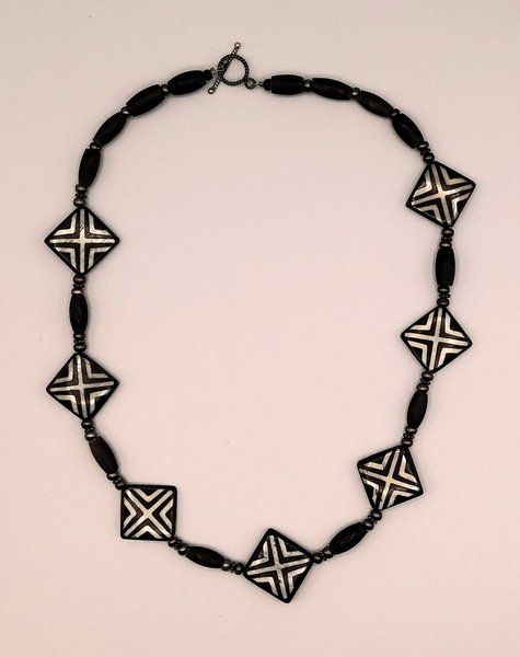 Geometric Inlay Necklace